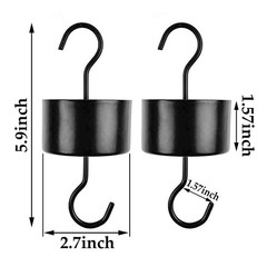 Large an.t Moat for Hummingbird Feeders, 2 Pack Black Hummingbird Feeders Par…