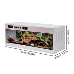 Reptile Enclosure Up to 40x16x16in Stackable Terrarium Snake Tank 44 Gallon Cage