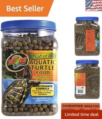 Floating Pellet Turtle Food – Natural Formula 24oz for Healthy Turtles