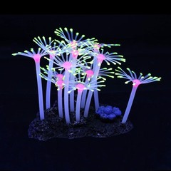 Glowing Fish Tank Decorations Plants, 4 pcs Glow Aquarium Decoration Plants K…