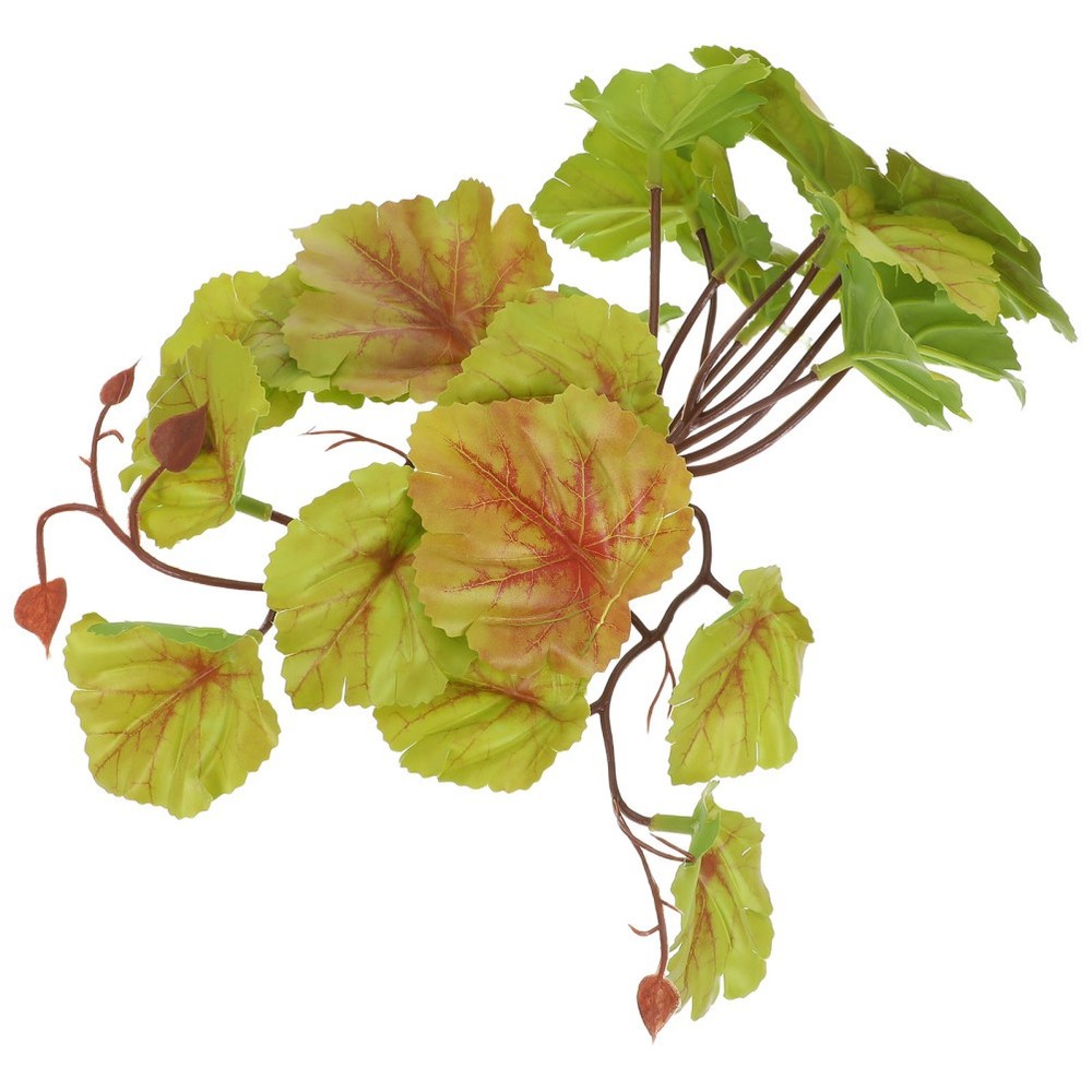 Artificial Foliage for Reptile Tank Hanging Plants with Suction Cup
