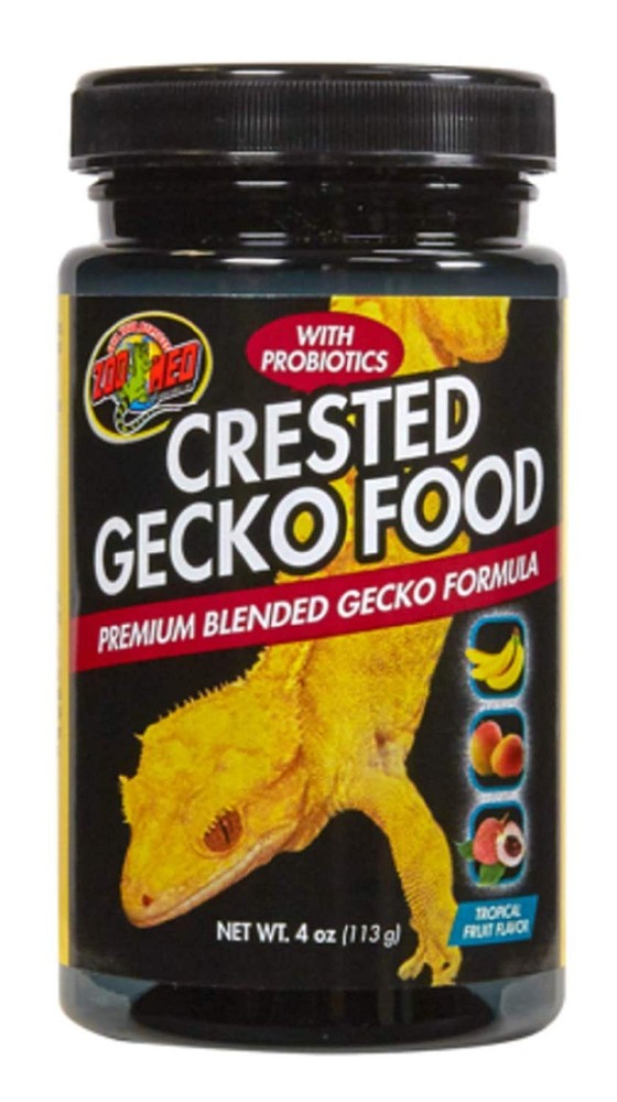 Zoo Med Crested Gecko Food Tropical Fruit Flavor 4 ounce – 3 Pack