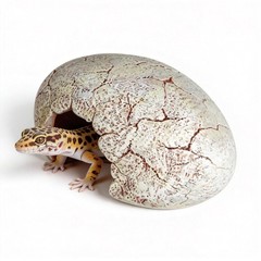 Dinosaur Egg Reptile Hide – Resin Cave for Leopard Gecko, Bearded Dragon & Sm…