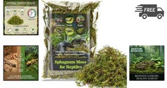 Reptile Moss Substrate for Humidity Hiding Nesting Bedding 5oz