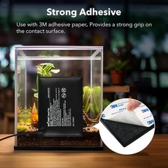 BN-LINK Durable Reptile Heating Pad 6″ X 8″ with Digital Thermostat Under Tank H