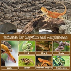 2PCS Reptile Cork Bark Background,15.74 x 11.81 Inch Natural Cork Wood Terrar…