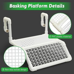 Hanging Turtle Basking Platform, Plastic Turtle Floating Dock Basking Area Repti