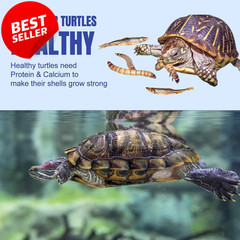 2 Pack Aquatic Turtle Food Medley Mealworms Shrimp Fish High Protein 3.7 oz – US