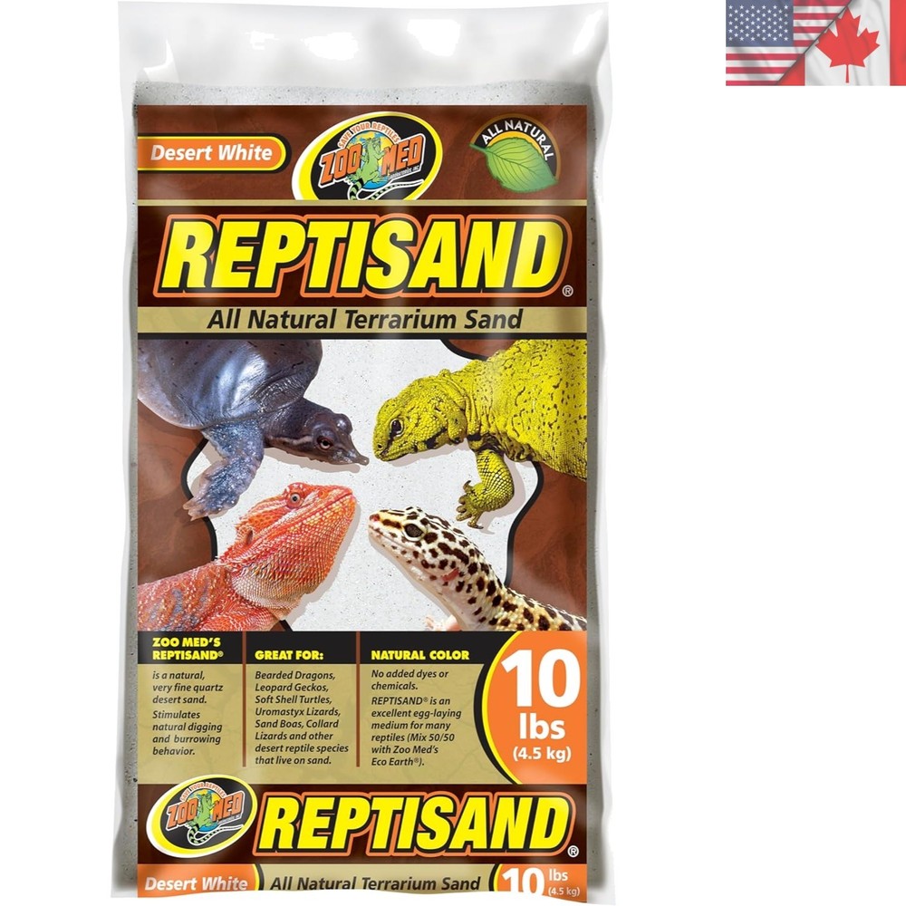 10lb ReptiSand Natural Sand – Perfect Habitat for Bearded Dragons & More
