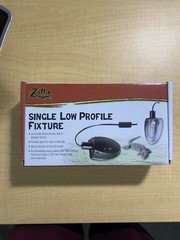 Zilla Single Low Profile Fixture Reptile Terrarium Lamp UVB Heat Light NEW
