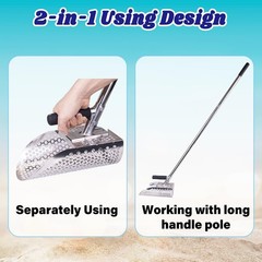 Sand Scoop for Metal Detecting, Heavy Duty Stainless Steel Metal Detecting Sa…