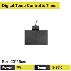 Reptile Heating Mat Thermostat Digital Under Tank Heater Pad IPX7 110-220V Plug