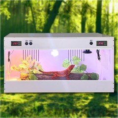 60 * 40CM Smart Dual Thermostat Reptile Terrarium, Acrylic Sliding Door Repti…