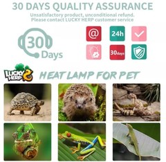 2) 4 Packs 50W UVA UVB Reptile Light Bulbs Heat Lamp Bulbs for Reptiles 8 Total