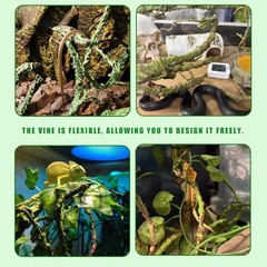 Reptile Jungle Vines Flexible Bend-A-Branch 3.6Ft Reptile Climbing Branches