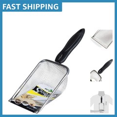Ergonomic Stainless Steel Reptile Litter Scoop – Long-Lasting & Rust Resistant