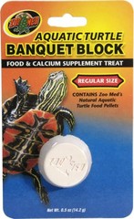 Zoo Med Aquatic Turtle Banquet Block Food and Calcium Supplement Treat – 6 Pack