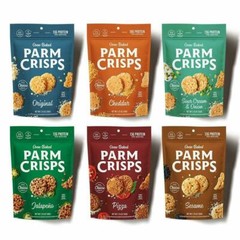 ParmCrisps Cheese Crisps 1.75oz 6 Count Variety Pack Keto Gluten Free Snacks