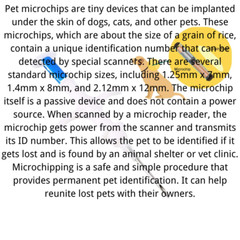 ISO Compliant 1.25*7mm Microchip Implant Kit with RFID Glass Injector x100