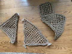 Lot Penn-Plax Reptology Lizard Lounger Corner Hammock Ladder Natural Seagrass 3