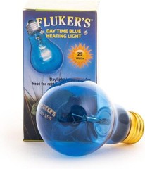Fluker’s Reptile Incandescent Daylight Bulb for Pet Habitat, Blue, 25-Watts