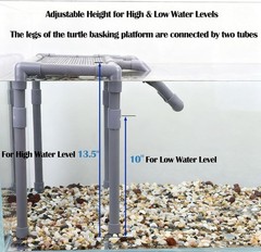 Extra Large Turtle Basking Platform, Aquatic Turtle Tank Accessories with Non..,