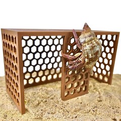Hermit Crab Climbing Toy Stand Tank Decor Hide Habitat Decoration Accessory