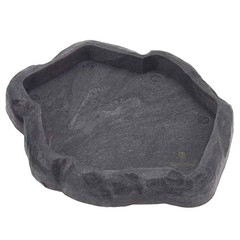 Black Leopard Gecko Water Bowl Hermit Crab Bathing Pool 5 x 5.5 Inch