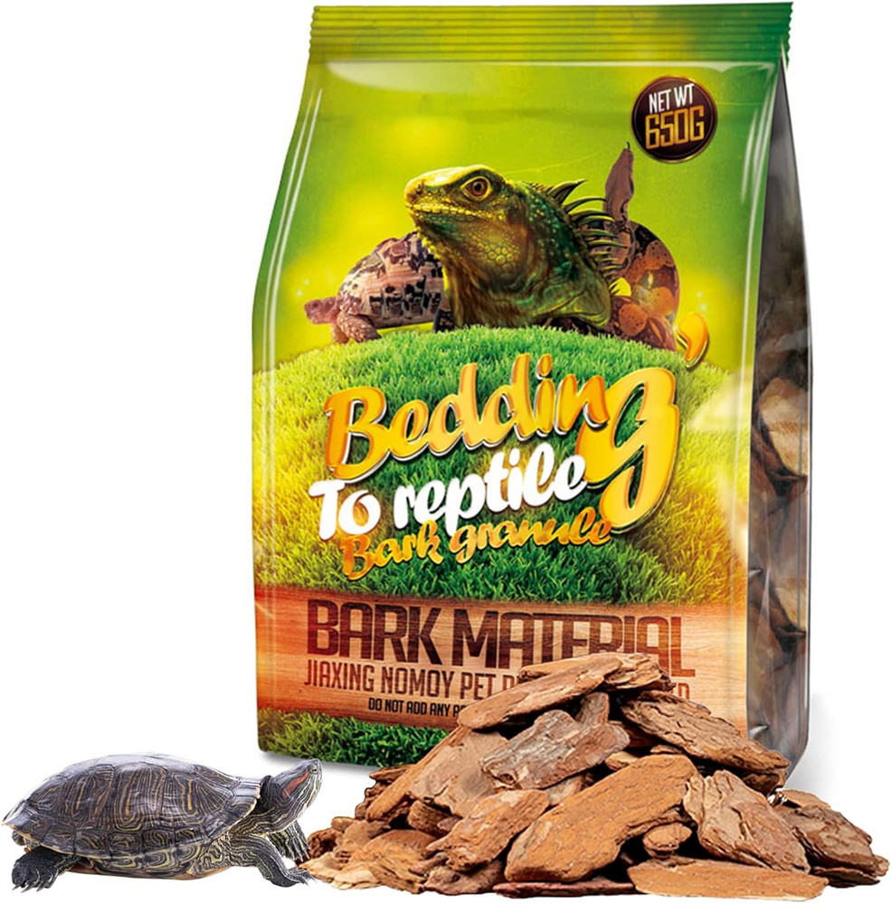 Hamiledyi Reptile Bark Bedding Tortoise Habitat Substrate Natural Terrarium Bark