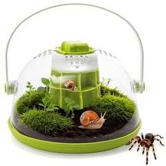 Snail Terrariums Breeding Box, Plastic Round Snail Habitat, Clear Feeding Box…