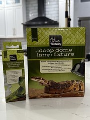 All Living Things Deep Dome Lamp Fixture And Tropical Fluorescent UVB Bulb