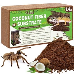 1.4LB Coconut Fiber Substrate for Reptile Bedding Natural Coconut Husk Substr…