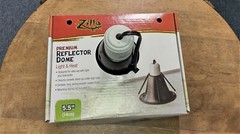 Zilla Reptile Terrarium Heat Lamp & Habitat Lighting Dome Black 5.5″ Diameter