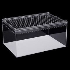 2.5 Gallon Magnetic Acrylic Large Enclosure Reptile Breeding Box Terrarium Cage