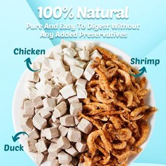 Loves4Pets Turtle Food – 3 in 1 Natural Freeze-Dried Meat – Chicken, Duck
