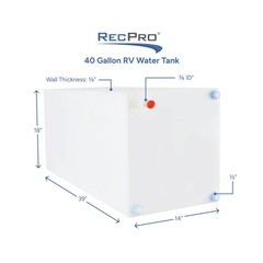 RecPro Fresh and Gray Water Holding Tank | Combo Pack | Concession/Food Truck…