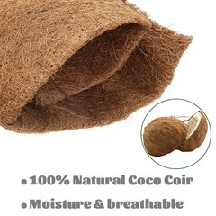 MIOHNAN Natural Coco Coir Fiber Liner Roll Sheet, Coconut Fiber Pad, Coconut …