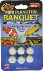 Zoo Med Mini Plankton Banquet Time Release Feeding Block Lasts 3-4 Days 0.3oz