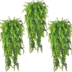 3 PCS Green Reptile Plants Terrarium Hanging Fake Vines with Suction Cup Arti…