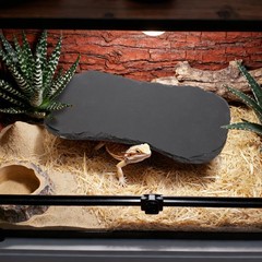 3 Pack Reptile Basking Platform, 11”x5.5” Tortoise Rock Plates, Bearded Dra…