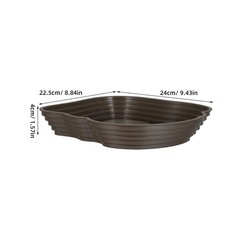 Pet Turtle Bathing Pool Reptile Food Water Dish Feeding Dishes Lizard Pot