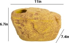 Snake Cave & Hides 3-in-1 Reptile Hide Cave Snake Ball Python Geckos Large Size