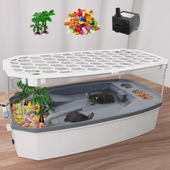 Escape-Proof 6.5 Gallon Turtle Tank Kit with Basking Platform & Filter – Acrylic