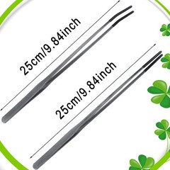 2Pcs Reptile Feeding Tong with Rubber Tip Aquarium Tweezers Stainless Steel S…