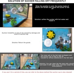 Turtle Habitat Platform 9.45 Inch Clear Acrylic Basking Space for Active Turtles
