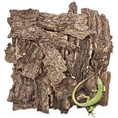 VCEPJH Reptile Bark Bedding,2 LB Natural Cork for Reptiles 2 LB, Brown