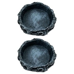 2x Reptile Feeder Reptile Water and Food Bowls for Frog Snake Leopard Gecko