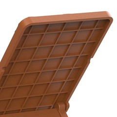 Foldable Light Brown Lizard Climbing Shelf Adjustable Nonslip Reptile Tank Decor