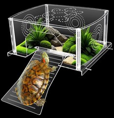 Extra Large Turtle Topper Basking Platform for Aquatic Turtles 40B/75G, Above…