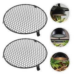 2pc Heat Lamp Cover for Reptile Enclosures | 5.62 Inch Protective Mesh